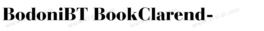 BodoniBT BookClarend字体转换
